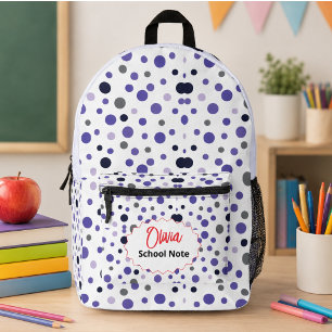 Fun Back to School Supplies for Kids or Teachers Printed Backpack