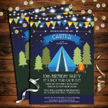 Fun Backyard Camp Out Birthday Party Invitation<br><div class="desc">Add your own details to these super fun, back yard camp out party invitations. Great for birthday's, graduation, housewarming or whatever you're celebrating. If you need any assistance customising the template, please don't hesitate to contact me via the link shown, and I'll be happy to help you make it perfect...</div>