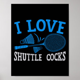 Fun Badminton Player Match Game Joke 1  Poster