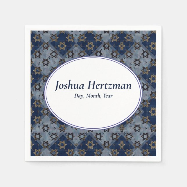 Fun Bar Mitzvah Mazel Tov Napkin (Front)