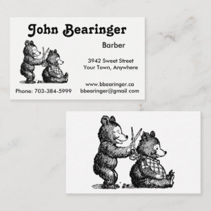 Fun Barber Business Card