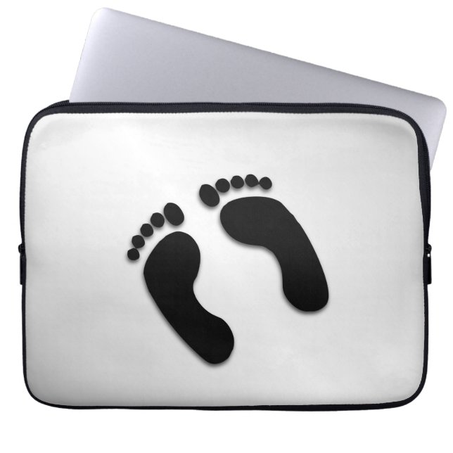 Fun Bare Feet / Footprint Laptop Sleeve (Front)