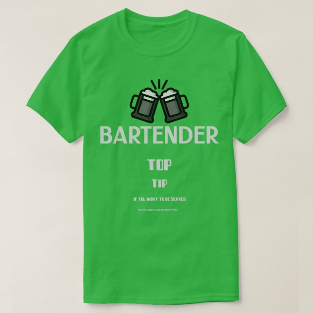 Fun Bartender T-Shirt (Design Front)