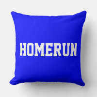 Fun Baseball HOMERUN White Text On Royal Blue