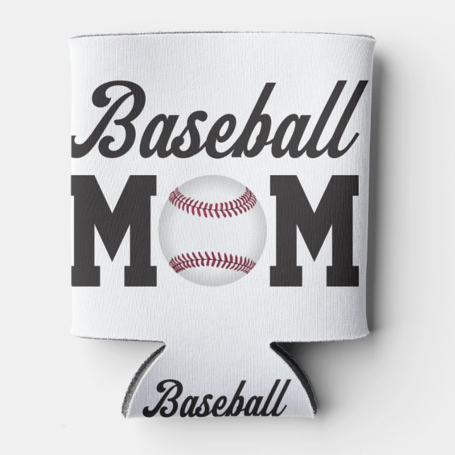 Fun Baseball Mom Can Cooler (Front)