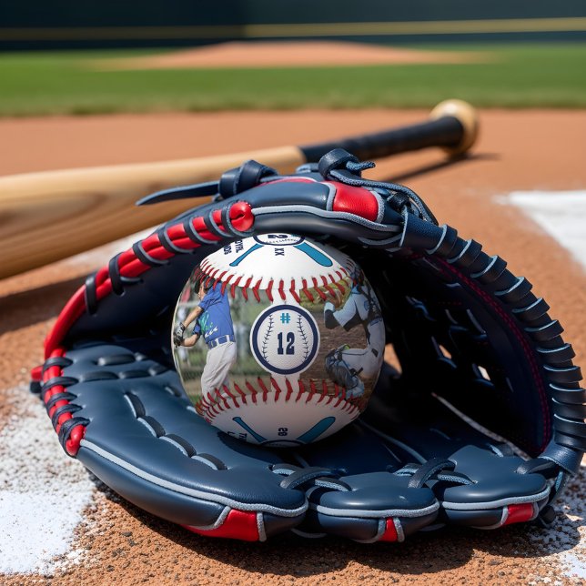 Fun Baseball Player Number & Name Photo Collage (Fun Baseball Player Number & Name Photo Collage)