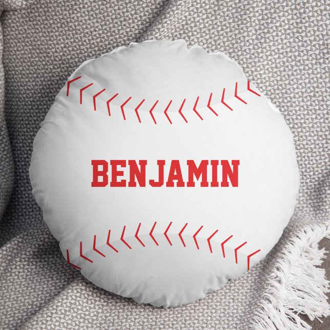 Fun Baseball Themed Round Cushion (Creator Uploaded)