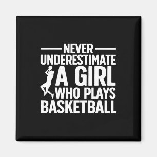 Fun Basketball Art For Girls Youth Teens Basketbal Magnet