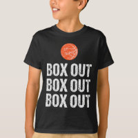 Fun Basketball Coach Box Out Quote Grunge Graphic