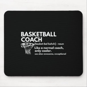 Fun Basketball Coach Definition  Coaching Gift  Mouse Pad
