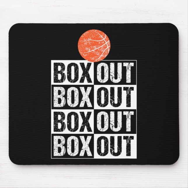 Fun Basketball Coach  Gift Box Out Saying Mouse Pad (Front)