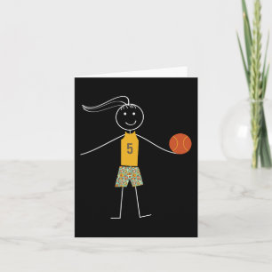 Fun Basketball Girls Basketball Player Card