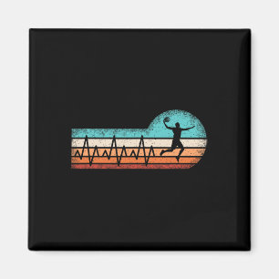 Fun Basketball Heartbeat Basket Ball Player Magnet