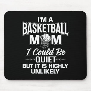 Fun Basketball Mum Merch - Unique Cute Moms Design Mouse Pad