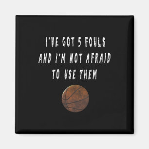 Fun Basketball Player  Trash Talking Tees Coach Gi Magnet