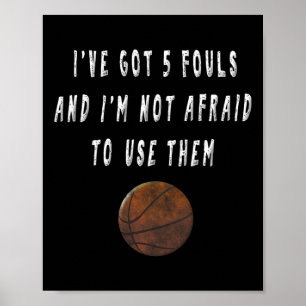 Fun Basketball Player  Trash Talking Tees Coach Gi Poster
