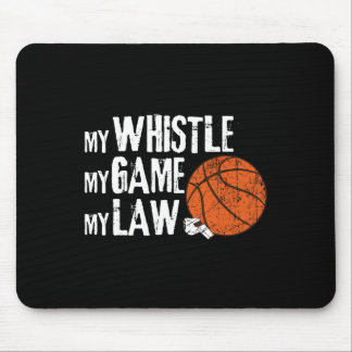 Fun Basketball Ref Hoops - Basketball Referee 1 Mouse Pad
