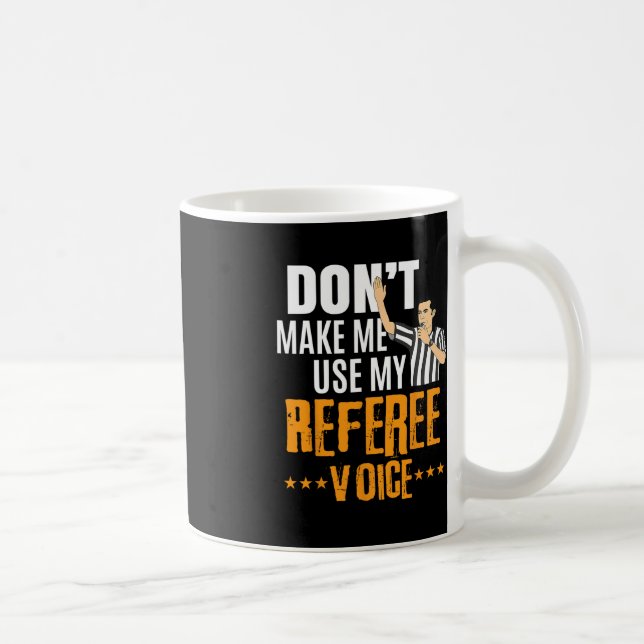 Fun Basketball Ref Hoops - Basketball Referee  Coffee Mug (Right)