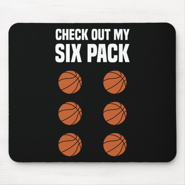 Fun Basketball  Six Pack Basketball Player  Mouse Pad (Front)