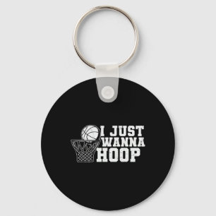 Fun Basketball Tee Quote Sayings Graphic Key Ring