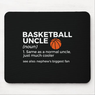 Fun Basketball Uncle Definition Nephew's Biggest F Mouse Pad