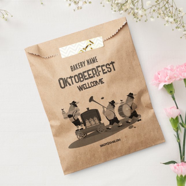 fun Bavarian Musician invite to Oktoberf Favour Bags (Sealed)