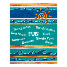Fun Beach Home Poster