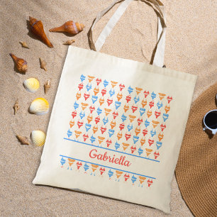 Fun Beach or Pool Party Personalised Bachelorette Tote Bag
