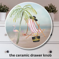 Fun Beach Scene Ocean Palm Tree