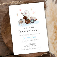Fun Bearly Wait Musician Polar Bear Baby Shower 