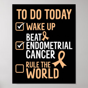 Fun Beat Endometrial Cancer Rule The World - Survi Poster