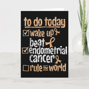 Fun Beat Endometrial Cancer Rule The World Survivo Card