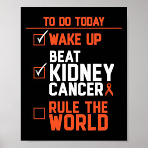 Fun Beat Kidney Cancer Rule the World Survivor Quo Poster