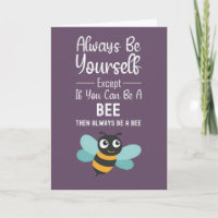 Fun Bee Lover Cards Insect Bees Garden Sunflower