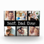Fun Best Dad Ever 6 Photo Collage Black White Text Block<br><div class="desc">Simple and fun, "Best. Dad. Ever." 6 photo collage with black background and fun white text. This balck and white design is fun for Dad's birthday, Fathers Day or Christmas. Change out the six photos to ones of Dad, you and Dad, Dad and kids, or what works for you. You...</div>