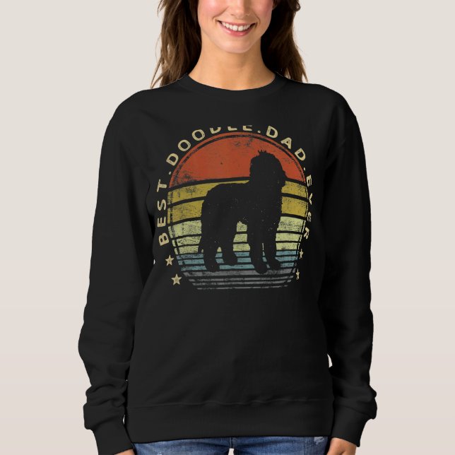 Fun Best Doodle Dad  Dog  Owner Labradoodle Golden Sweatshirt (Front)