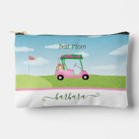 Fun Best Mum Pink Golf Cart Personalised Name