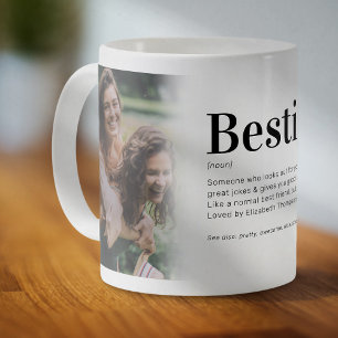 Fun Bestie Definition Best Friend Photo Coffee Mug