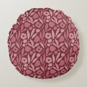 Fun Big Flower Bold Colour Round Cushion