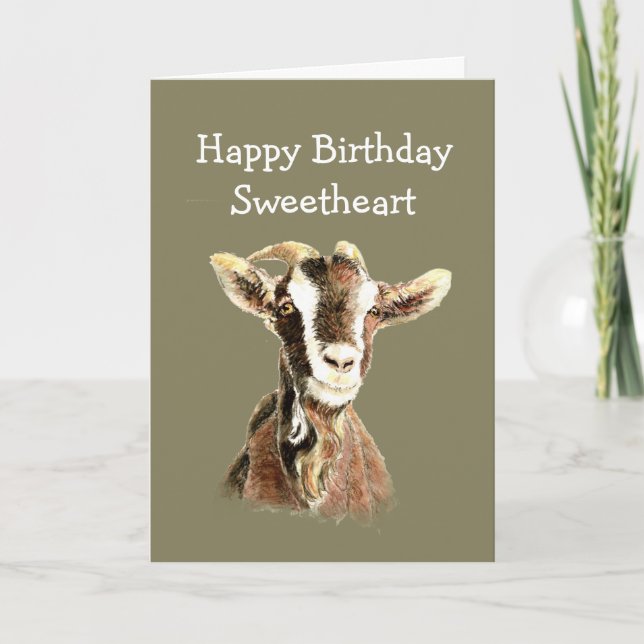 Fun Birthday, From the Old Goat who Loves YOU Card (Front)