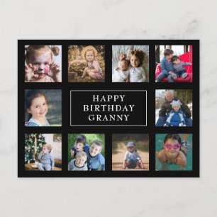 Fun Birthday Photo Collage  Postcard