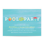 Fun Birthday Pool Party Invitation<br><div class="desc"></div>