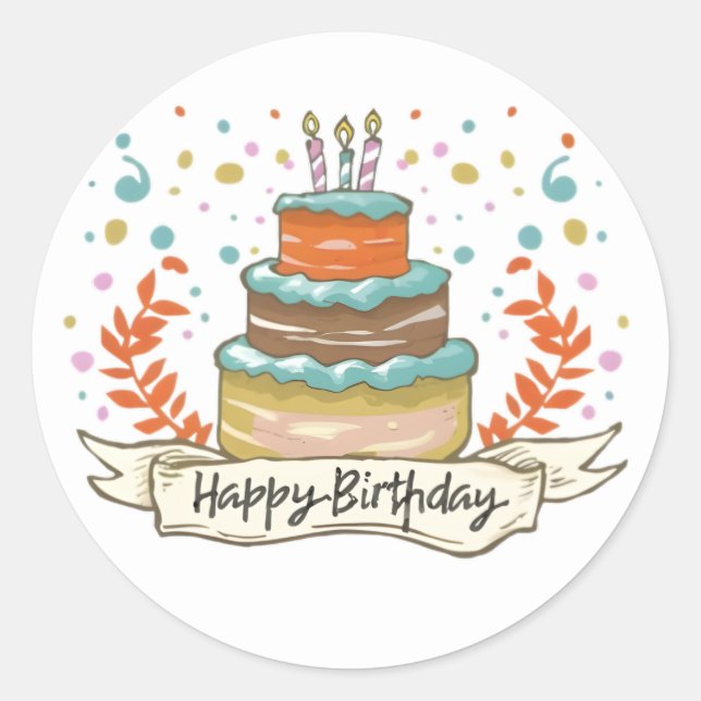 Fun Birthday Stickers (Front)