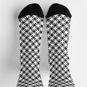 Fun Black Circle Art Crazy Socks