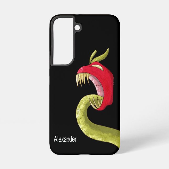 Fun Black Red Monster Fruit   Samsung Galaxy S22 Case (Back)