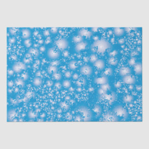 Fun BLUE Abstract Ink Super Splash pattern Tissue Paper