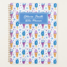 Fun Blue and Purple Snow And Ice Cream