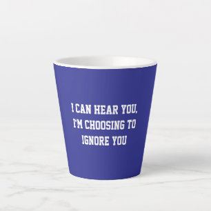 Fun Blue Sarcastic quote for teachers Latte Mug