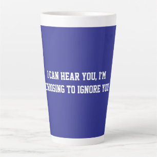 Fun Blue Sarcastic quote for teachers Latte Mug