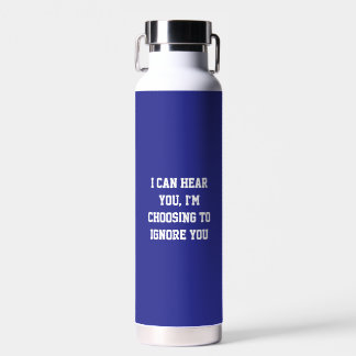 Fun Blue sarcastic Quote Teachers Water Bottle
